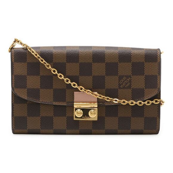 Louis Vuitton Portefeuille Croisette Damier 2way Chain Wallet - Picture 1 of 9